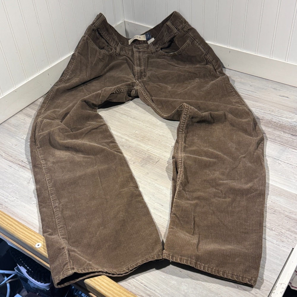 Gap Vintage Y2K Loose Boot Fit Pants Grunge Mens 38x34 Brown Skater Actual 37x31
